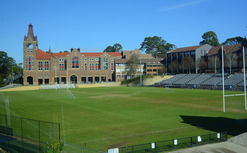 Knox Grammar School Sydney building and sports field