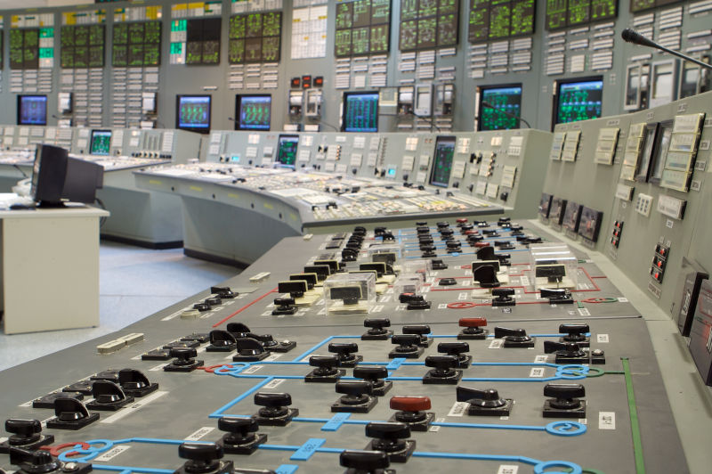 Control room of a nuclear power generation plant