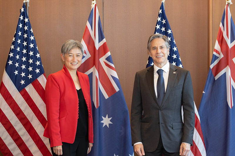 Blinken meets with Australian Foreign Minister Penny Wong in Tokyo, Japan, on May 24, 2022