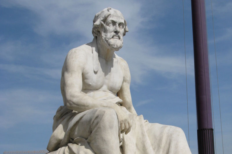 Thucydides by Richard Kauffungen at Exterior of the Austrian Parliament Building