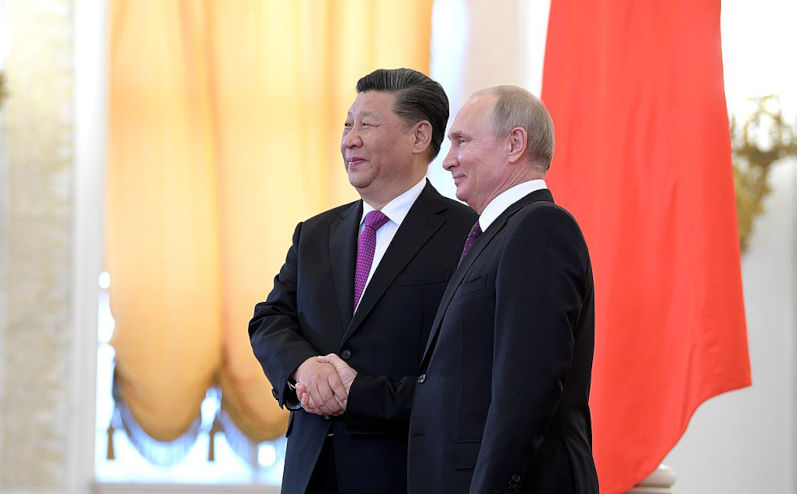 Chinese President Xi Jinping and Russian President Vladimir Putin