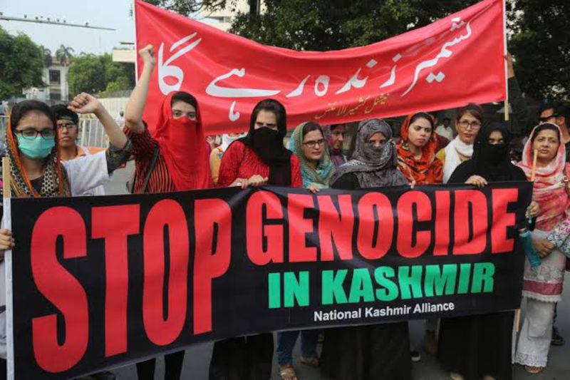 Stop Genoside in Kashmir banner