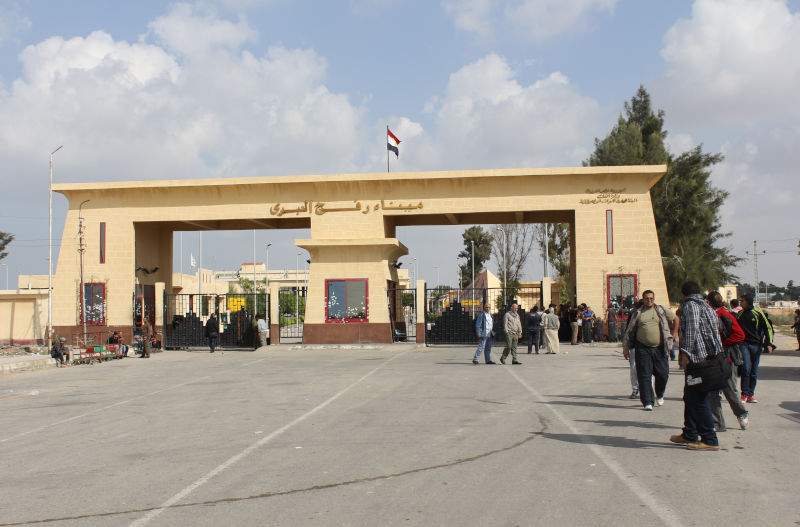 Egyptian convoy to Gaza Rafah Border Gate, Palestine