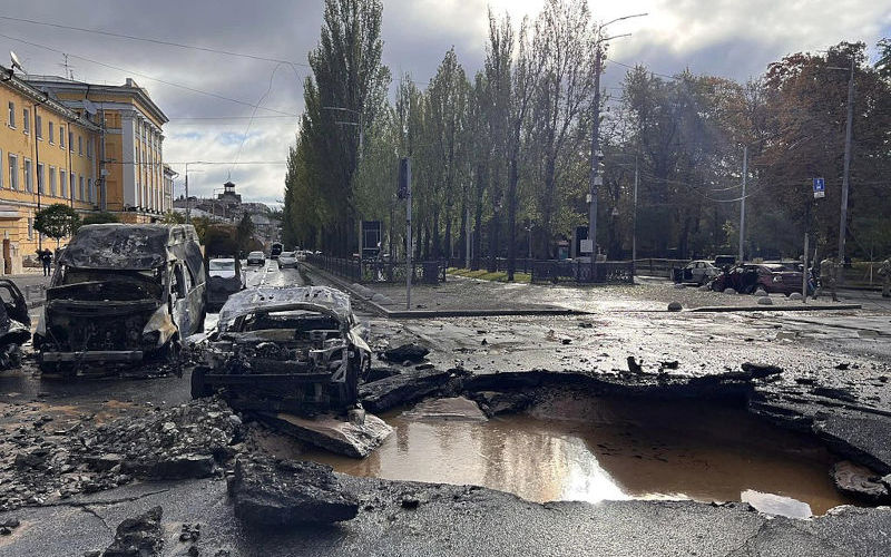 Kyiv_after_Russian_shelling Image: Wikimedia Commons