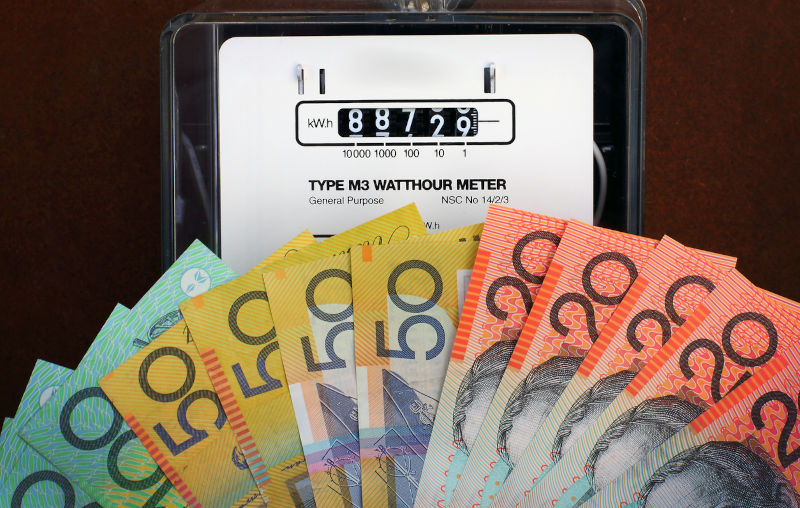 Electricity meter-Australian dollars