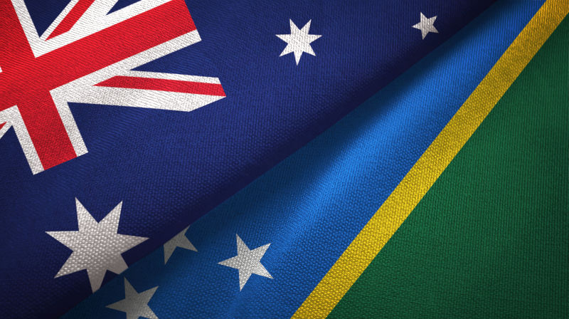 Solomon Islands and Australia two flags together - Image: iStock