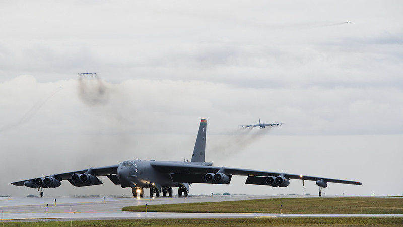 B52 Stratofortress bombers.