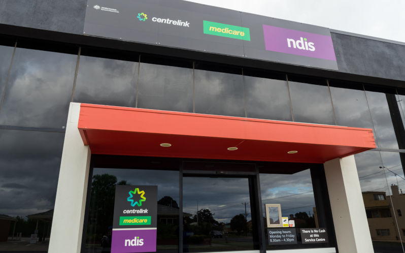 Centrelink, Medicare and NDIS office in Ararat in Australia.