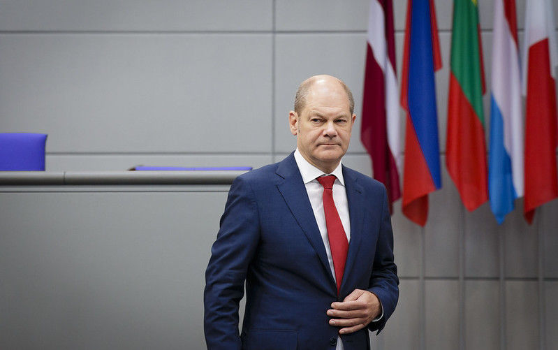 German Chancellor Olaf Scholz