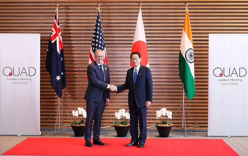 On May 24, 2022, Prime Minister Kishida held a Japan-US-Australia-India summit.