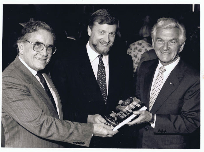 Bruce Grant Gareth Evans Bob Hawke Image:supplied