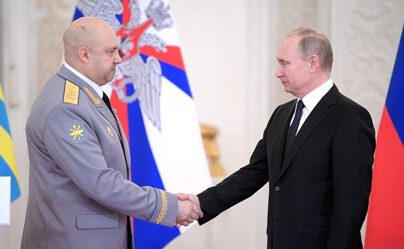 Putin and General Sergei Surovkin.