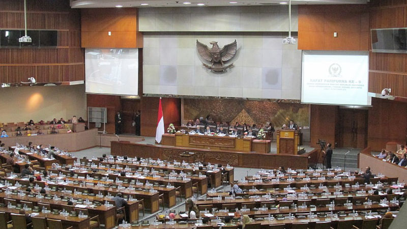 The national parliament in Jakarta