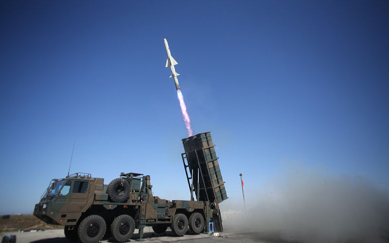 Type 12 (AShM) firing, Japan GSDF Type 12 surface to ship guided missile.