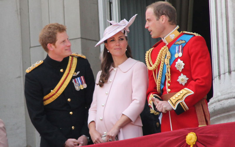 Duke and Duchess of Cambridge and Prince Harry.2013