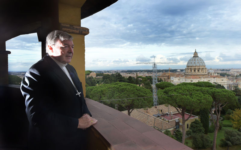 Australian Cardinal George Pell poses at his office in the San Giovanni Tower at the Vatican on Oct.16, 2014. Image: Alamy