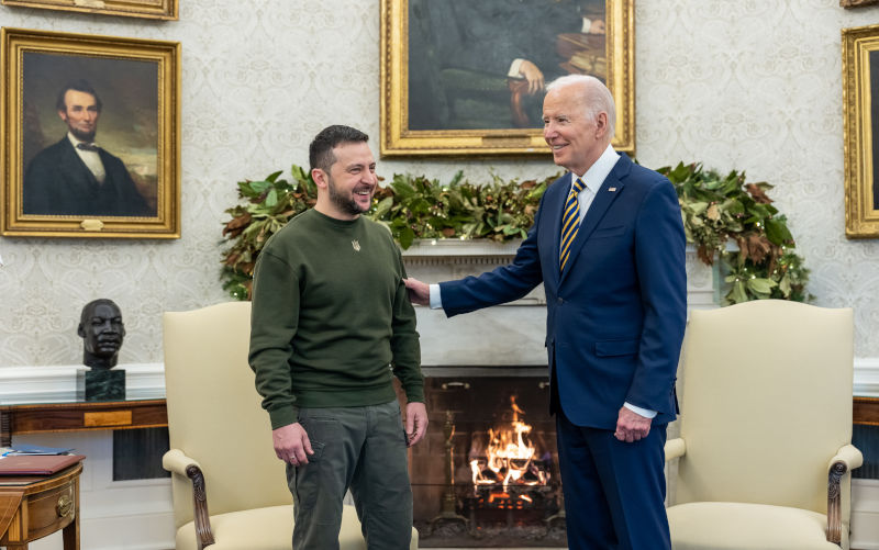 President Joe Biden and President Volodymyr Zelensky Oval Office White House Image: Wikimedia Commons