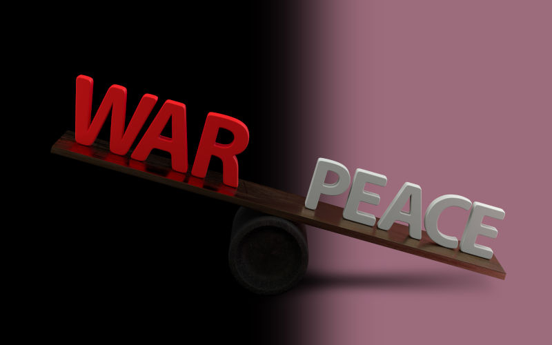 War or Peace Concept.