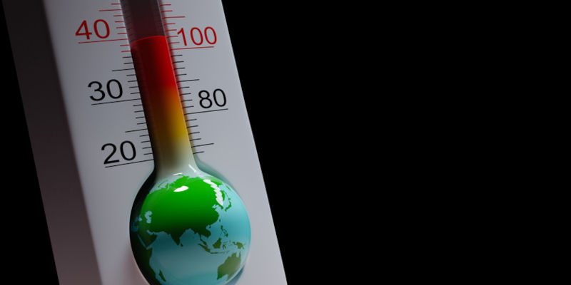 Earth Thermometer, Global warming Image:iStock