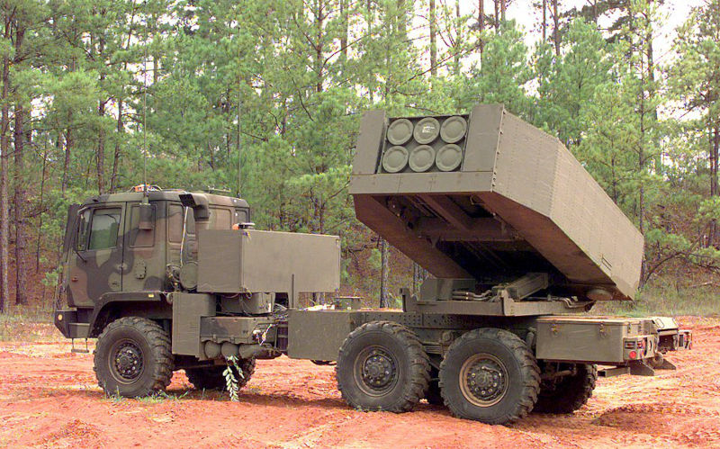 HIMARS medium range guided missile. Vehicle