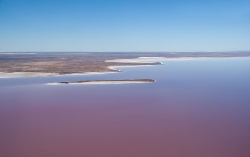 Aerial view of Lake Eyre