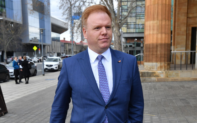 Richard Boyle is seen outside the Magistrates Court in Adelaide, Tuesday, July 30, 2019. Mr Boyle exposed abuse of power inside the ATO, including aggressive debt collection practices. Image: AAP /David Mariuz