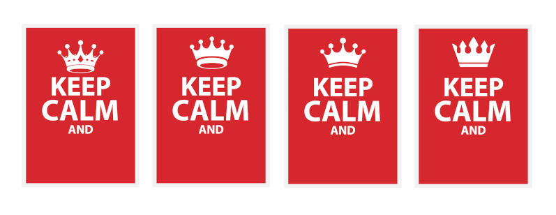 Crown keep calm.