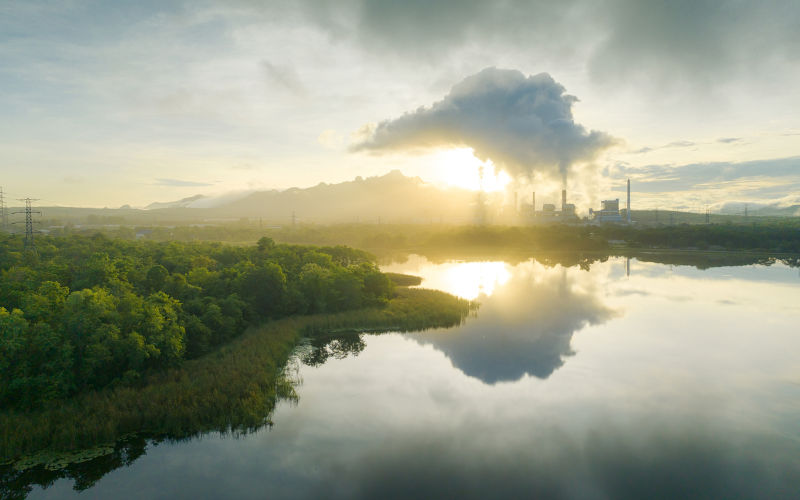 Aerial-view-coal-power-plant-station. Image: iStock Aerial view coal power plant station in the morning mist, the morning sunrises. coal power plant and environment concept. Coal and steam. Mae Moh, Lampang, Thailand.