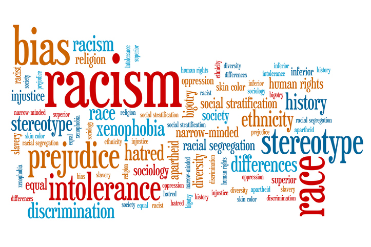 Racism word cloud Image: iStock