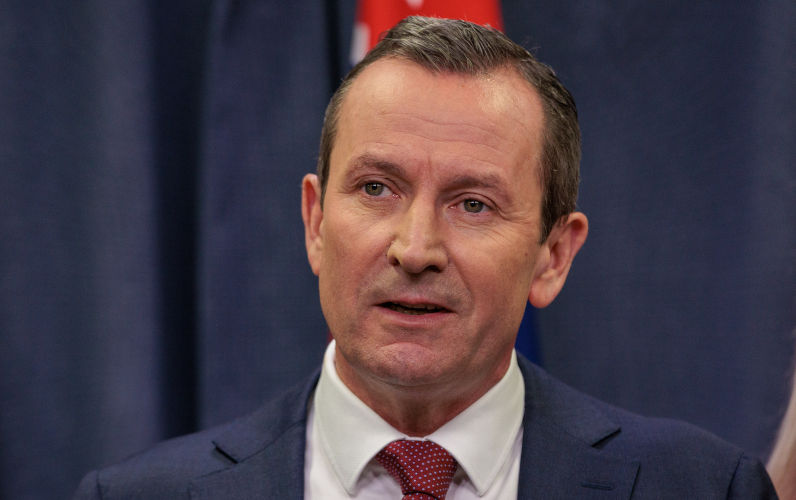 Western Australian Premier Mark McGowan speaks to media during a press conference at Dumas House in Perth, Monday, May 29, 2023. West Australian Premier Mark McGowan has announced his resignation, midway through his second term in office. Image: AAP/Richard Wainwright