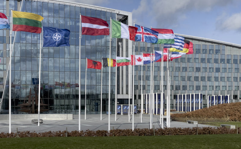 Brussels, Belgium - NATO Headquarters, political and administrative centre of the Alliance.