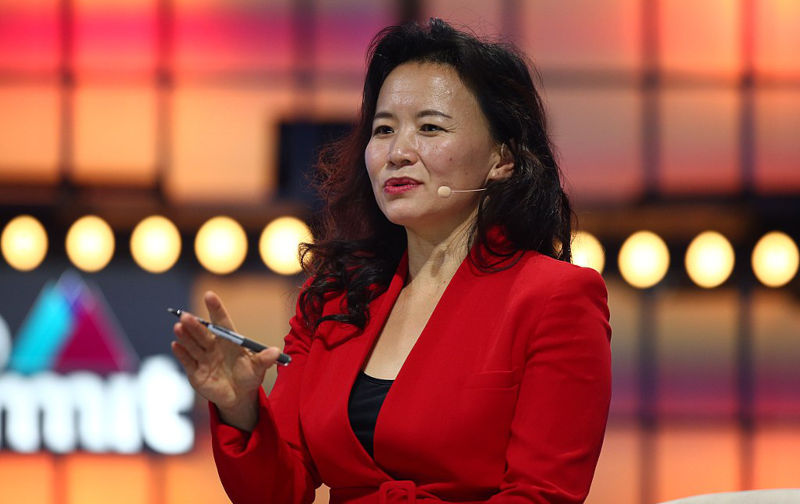 6 November 2019; Cheng Lei, Anchor, CGTN Europe, on Centre Stage during day two of Web Summit 2019 at the Altice Arena in Lisbon, Portugal. Photo by Vaughn Ridley/Web Summit via Sportsfile