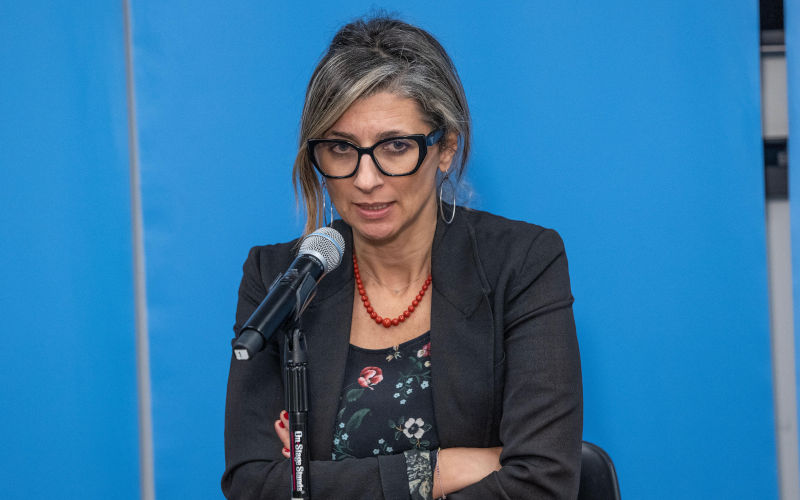 Press briefing by Francesca Albanese, Special rapporteur on the situation of human rights in the occupied Palestinian Territories at UN Headquarters on October 27, 2022 Image; Alamy/ lev radin / Alamy Stock Photo